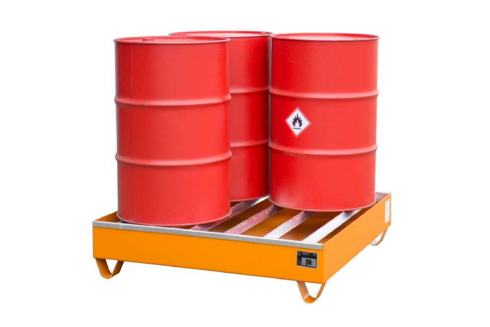 Produktbild Bauer Profilwanne PW 200 4 1200 x 285 x 1200 mm lackiert gelborange bild 2