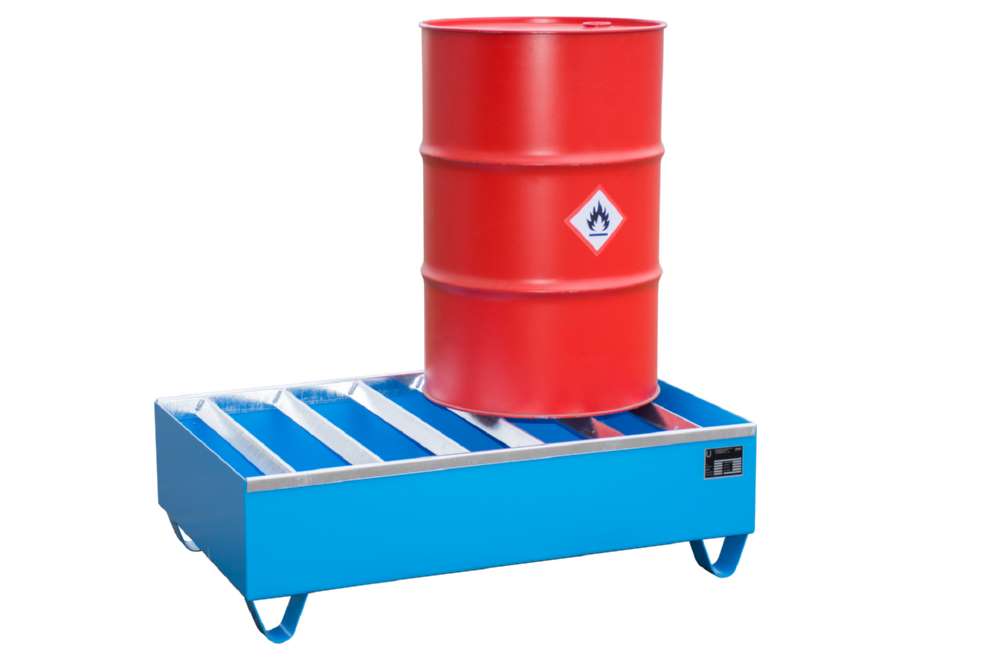 Produktbild Bauer Profilwanne PW 200 2 1200 x 360 x 800 mm lackiert lichtblau bild 2