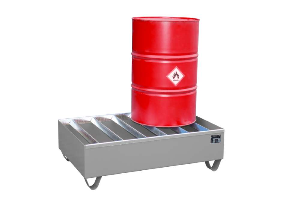 Produktbild Bauer Profilwanne PW 200 2 1200 x 360 x 800 mm lackiert mausgrau bild 2