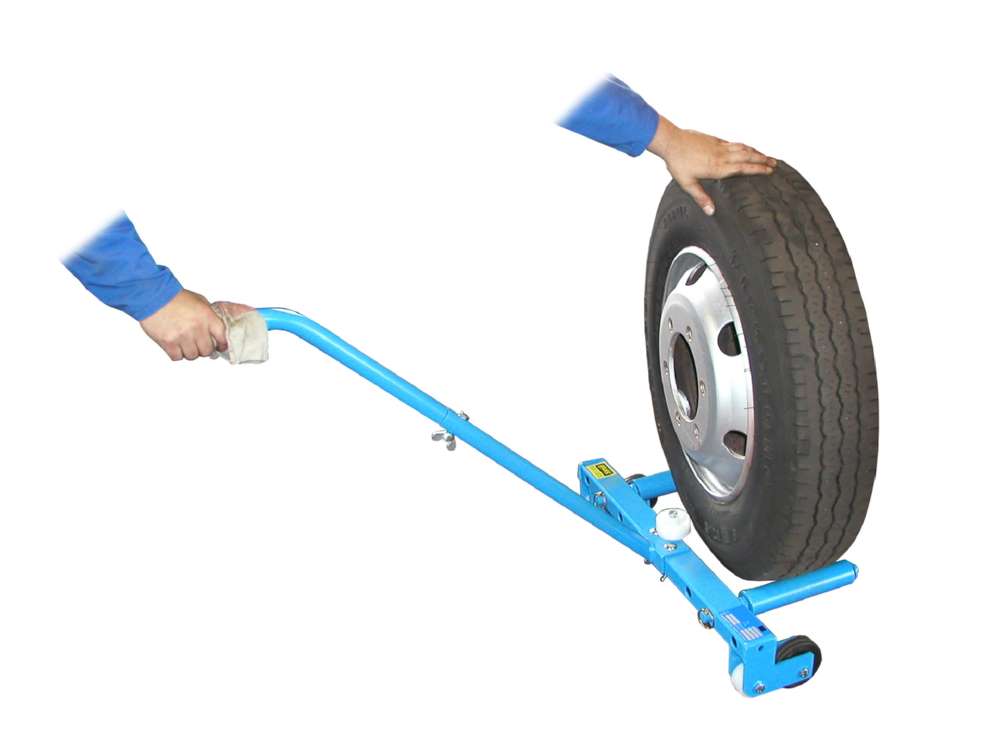 Produktbild Bauer Radmontierer RM lichtblau drehbare Aufnahmebolzen