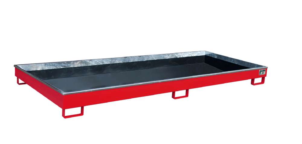 Produktbild Bauer Regalwanne mit Einsatz RW 3300 1 PE feuerrot 3265 x 195 x 1315 mm
