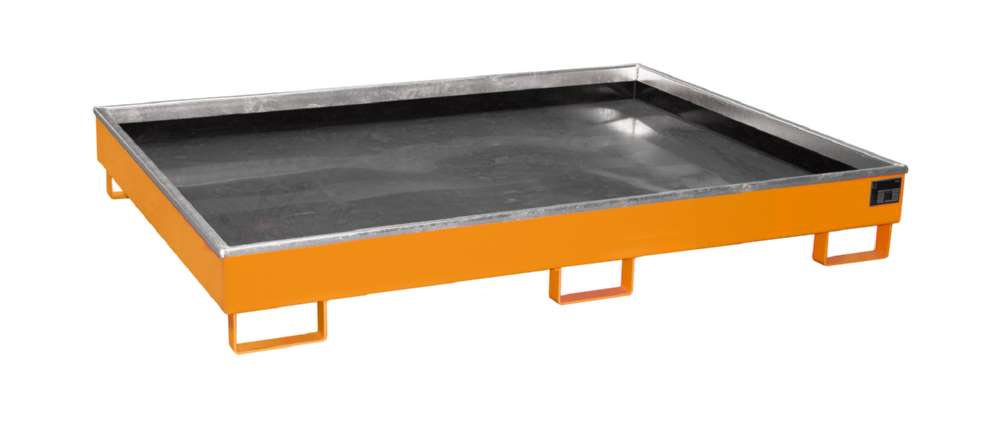 Produktbild Bauer Regalwanne mit PE Einsatz RW 1800 PE gelborange 1765 x 255 x 1315 mm