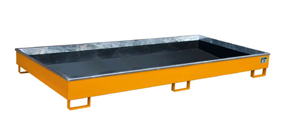 Produktbild Bauer Regalwanne mit PE Einsatz RW 2700 1 PE gelborange 2665 x 210 x 1315 mm