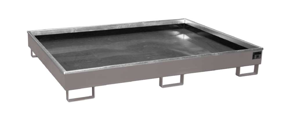 Produktbild Bauer Regalwanne mit PE Einsatz RW 1800 PE mausgrau 1765 x 255 x 1315 mm