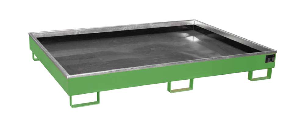 Produktbild Bauer Regalwanne mit PE Einsatz RW 1800 PE resedagrün 1765 x 255 x 1315 mm