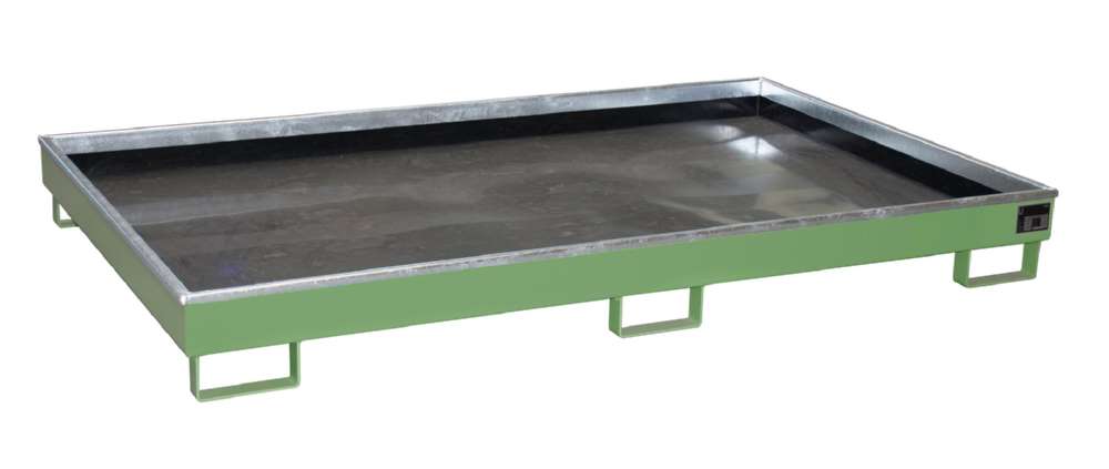 Produktbild Bauer Regalwanne mit Einsatz RW 2200 1 PE resedagrün 2165 x 230 x 1315 mm