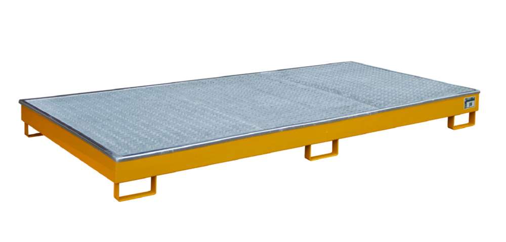 Produktbild Bauer Regalwanne mit Einsatz RW GR 2700 1 PE gelborange 2665 x 210 x 1315 mm