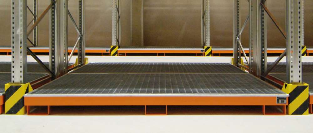 Produktbild Bauer Regalwanne mit Einsatz RW GR 2700 1 PE gelborange 2665 x 210 x 1315 mm bild 2