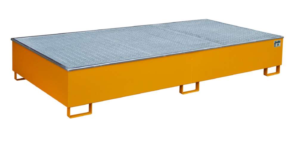 Produktbild Bauer Regalwanne mit Einsatz RW GR 2700 3 PE gelborange 2665 x 440 x 1315 mm