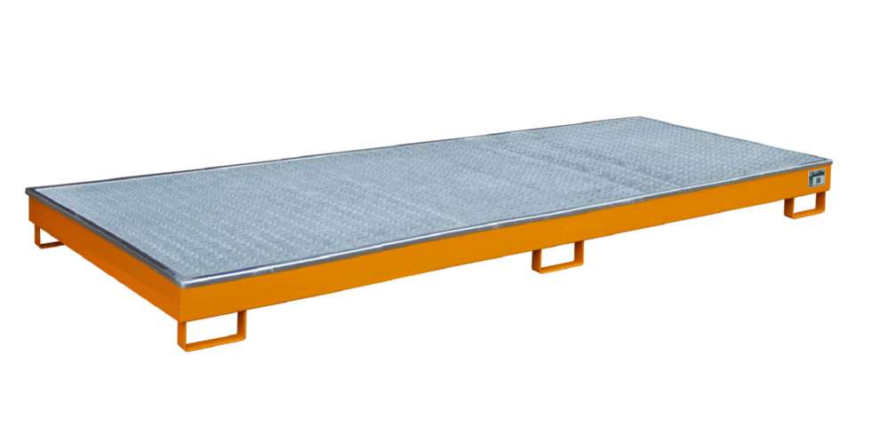 Produktbild Bauer Regalwanne mit Einsatz RW GR 3300 1 PE gelborange 3265 x 195 x 1315 mm