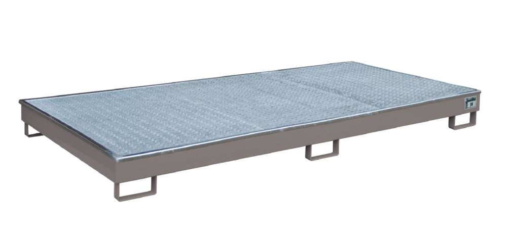 Produktbild Bauer Regalwanne mit Einsatz RW GR 2700 1 PE mausgrau 2665 x 210 x 1315 mm