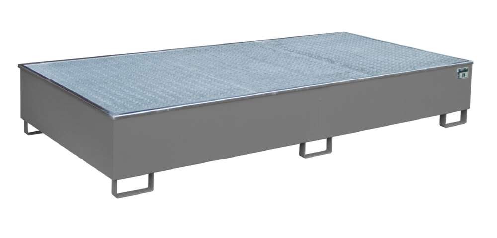 Produktbild Bauer Regalwanne mit Einsatz RW GR 2700 3 PE mausgrau 2665 x 440 x 1315 mm