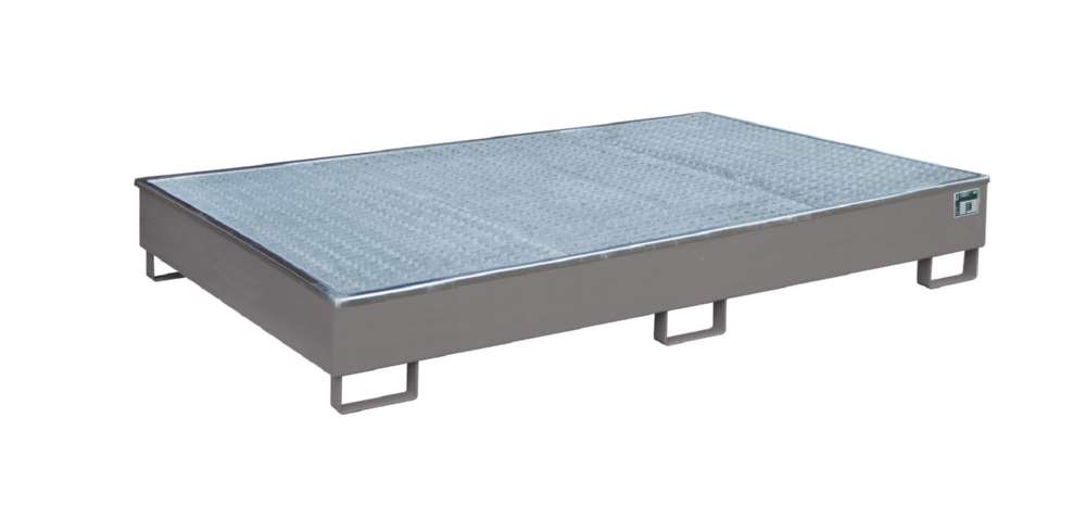 Produktbild Bauer Regalwanne mit Einsatz RW GR 2200 2 PE mausgrau 2165 x 510 x 1315 mm