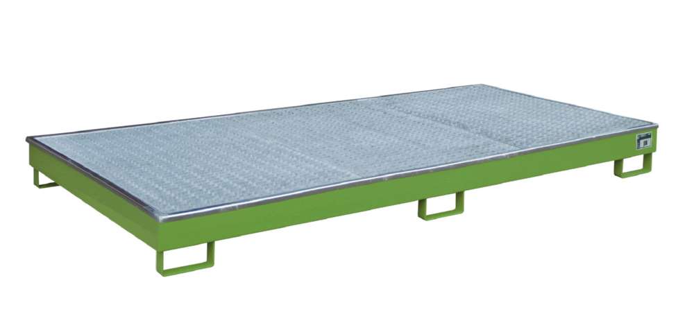 Produktbild Bauer Regalwanne mit Einsatz RW GR 2700 1 PE resedagrün 2665 x 210 x 1315 mm