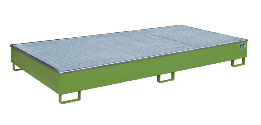 Produktbild Bauer Regalwanne mit Einsatz RW GR 2700 2 PE resedagrün 2665 x 305 x 1315 mm