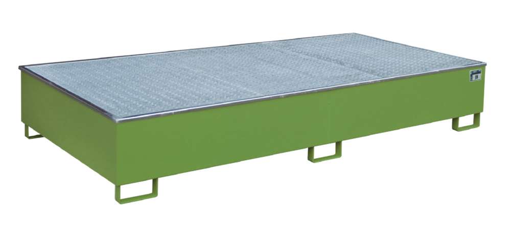 Produktbild Bauer Regalwanne mit Einsatz RW GR 2700 3 PE resedagrün 2665 x 440 x 1315 mm