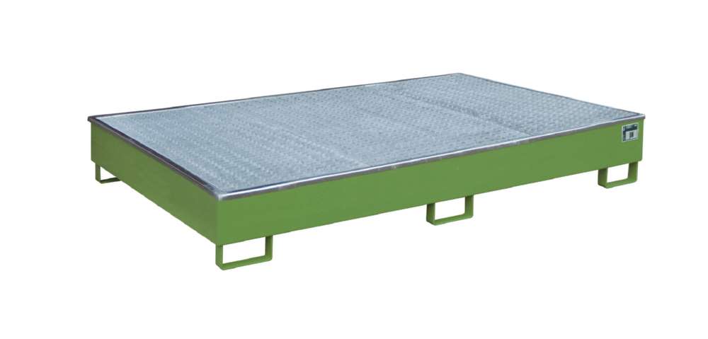 Produktbild Bauer Regalwanne mit Einsatz RW GR 2200 2 PE resedagrün 2165 x 510 x 1315 mm