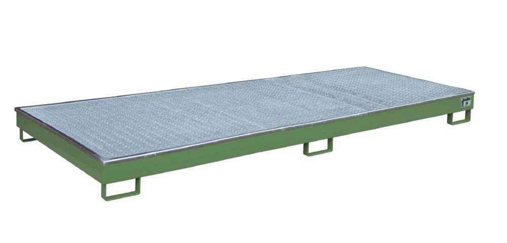 Produktbild Bauer Regalwanne mit Einsatz RW GR 3300 1 PE resedagrün 3265 x 195 x 1315 mm