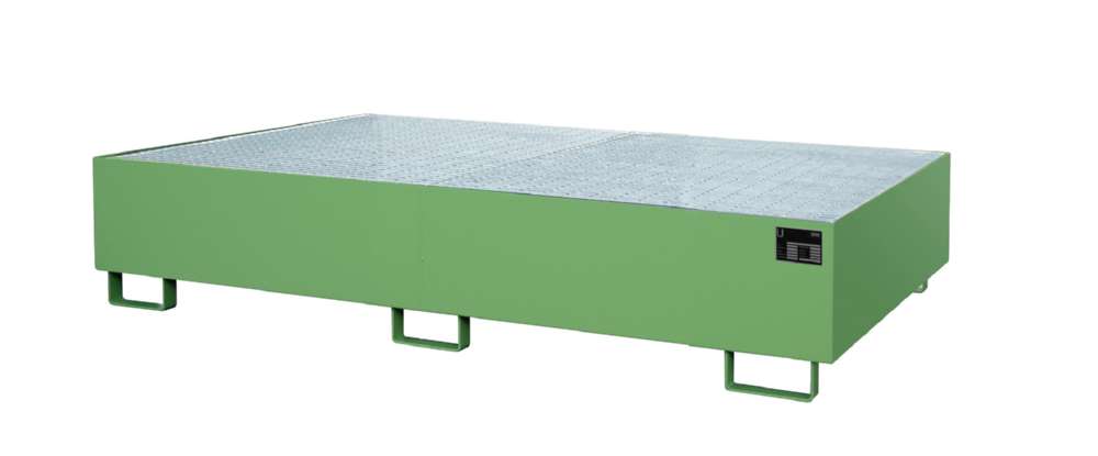 Produktbild Bauer Regalwanne RW GR 2700 2 resedagrün 2650 x 300 x 1300 mm