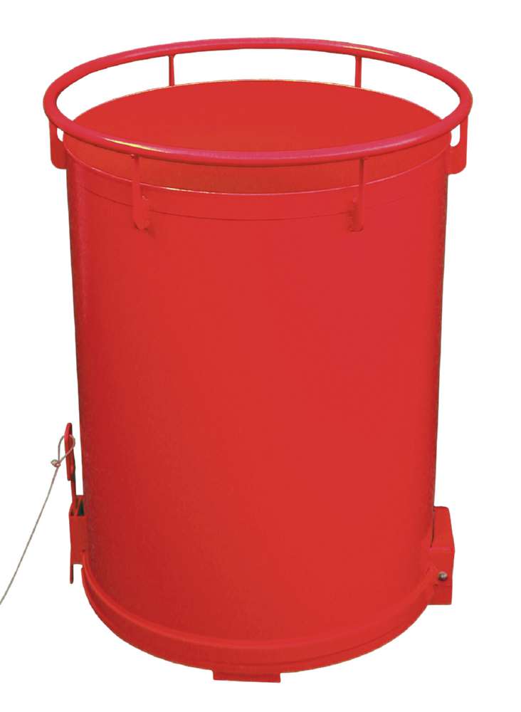 Produktbild Bauer Rundbehälter RB 450 lackiert feuerrot Durchmesser 865 mm bild 2