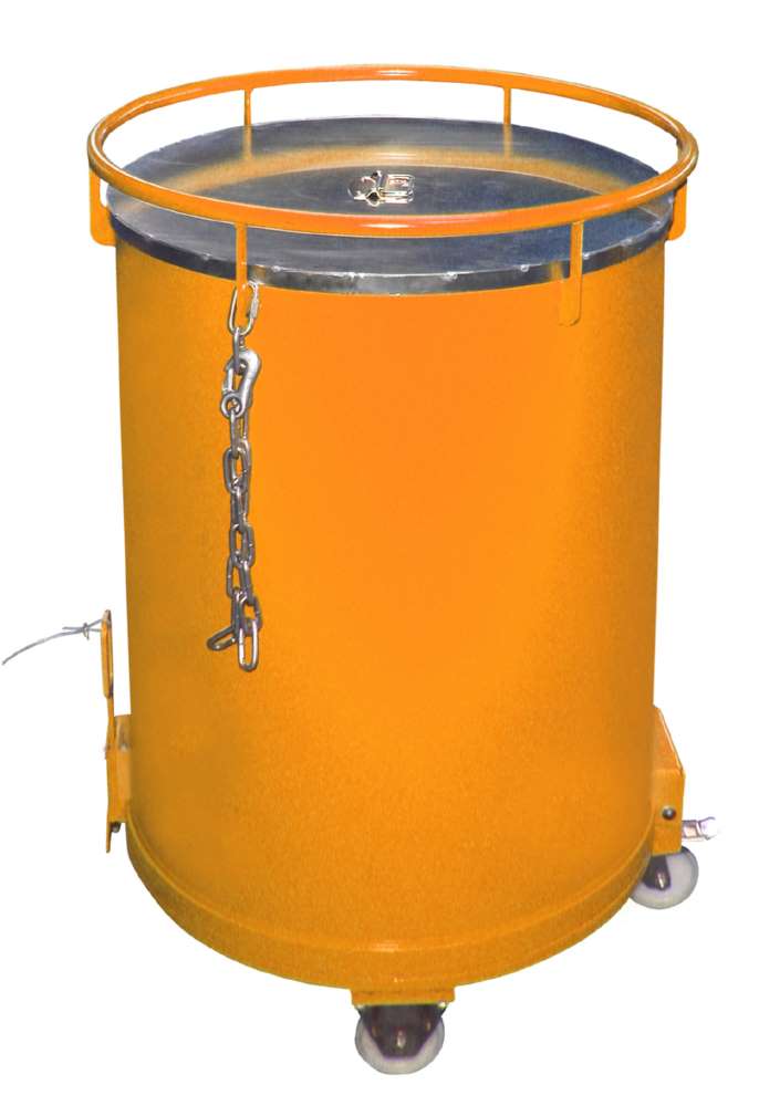 Produktbild Bauer Rundbehälter RB 450 lackiert gelborange Durchmesser 865 mm