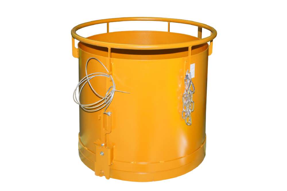 Produktbild Bauer Rundbehälter RB 300 lackiert gelborange Durchmesser 865 mm