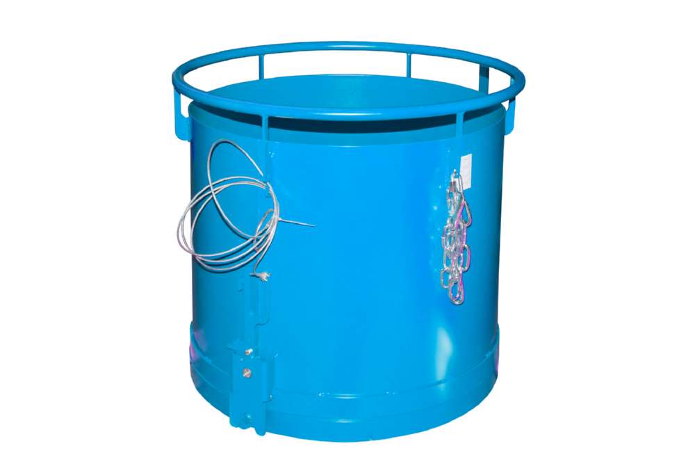 Produktbild Bauer Rundbehälter mit Bodenentleerung RB 300 lackiert lichtblau