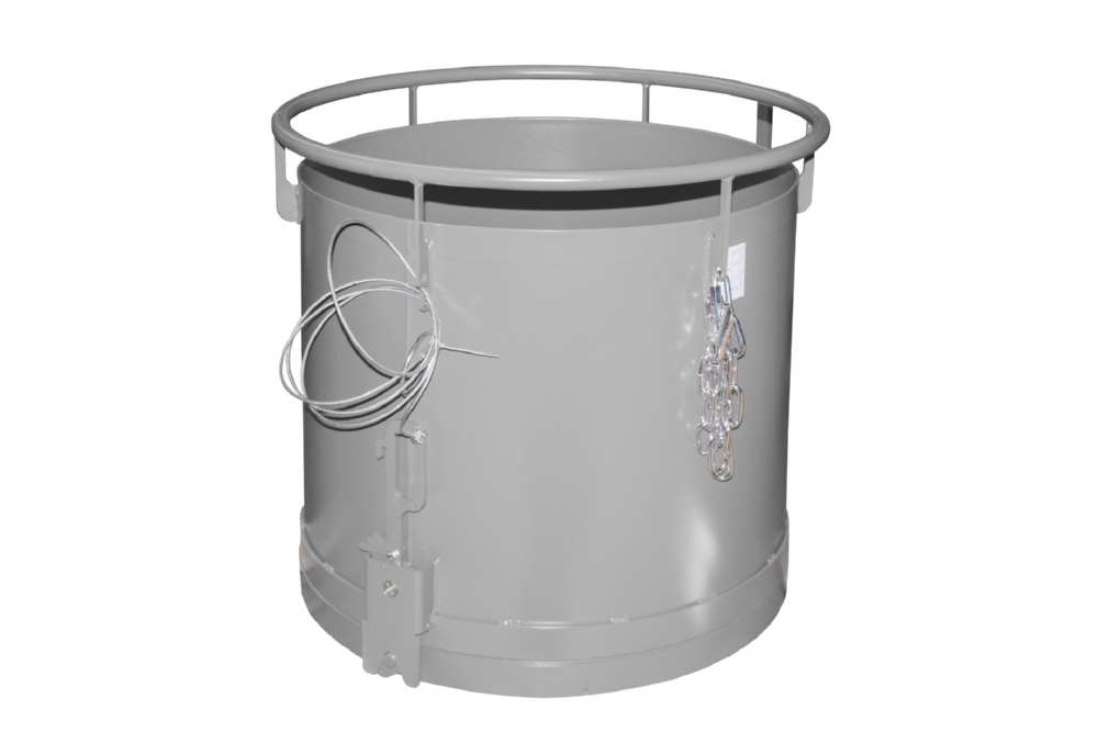 Produktbild Bauer Rundbehälter RB 300 lackiert mausgrau Durchmesser 865 mm