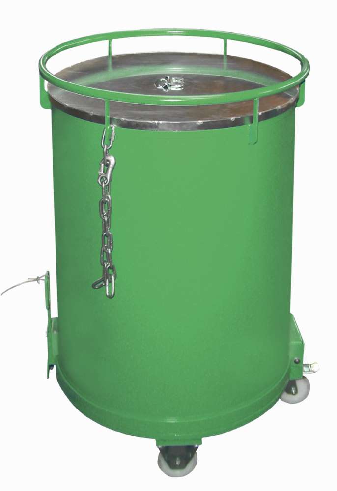 Produktbild Bauer Rundbehälter RB 450 lackiert resedagrün Durchmesser 865 mm