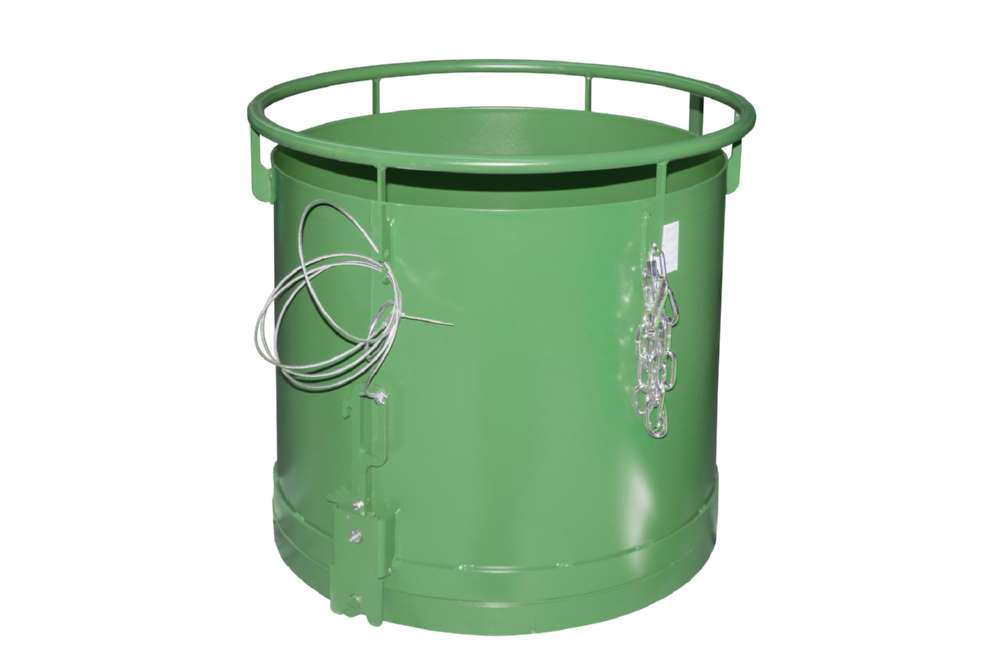 Produktbild Bauer Rundbehälter mit Bodenentleerung RB 300 lackiert resedagrün