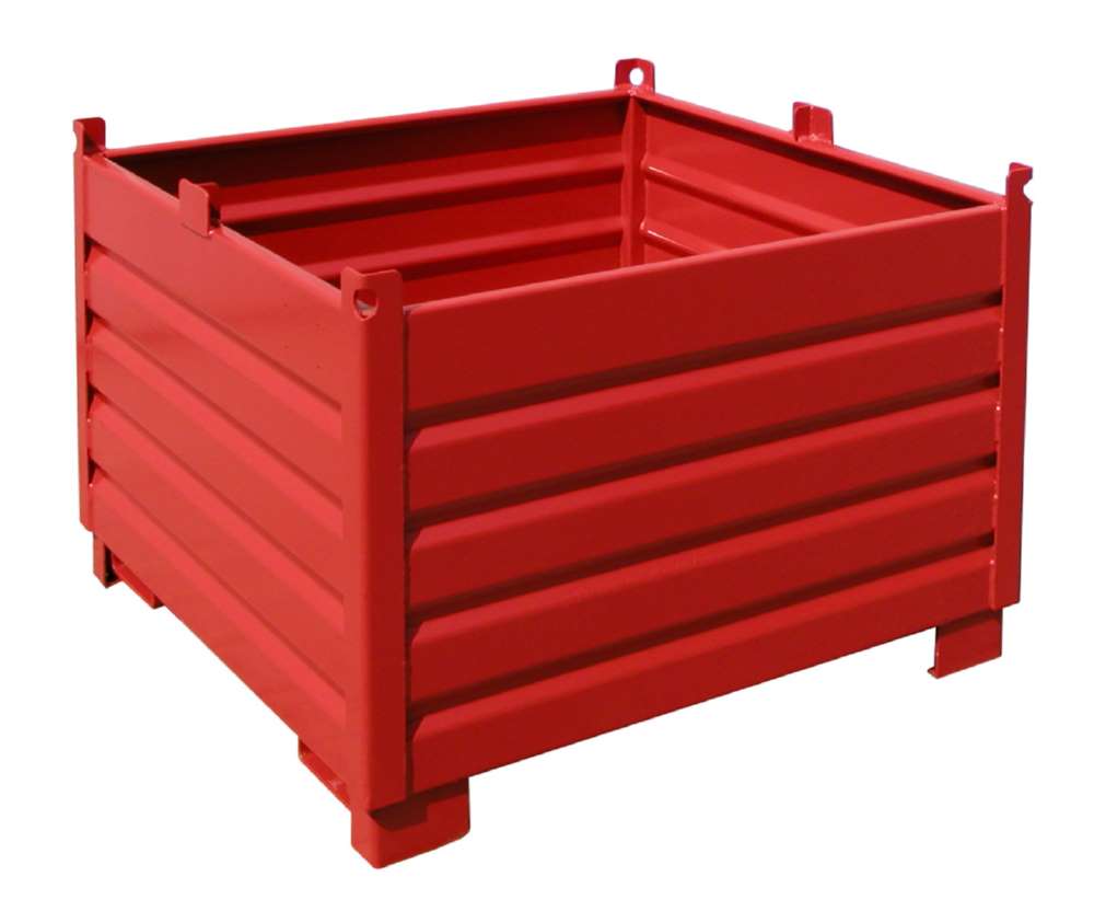 Produktbild Bauer Sammelbehälter System SBS 1000 feuerrot 1200 x 850 x 1200 mm