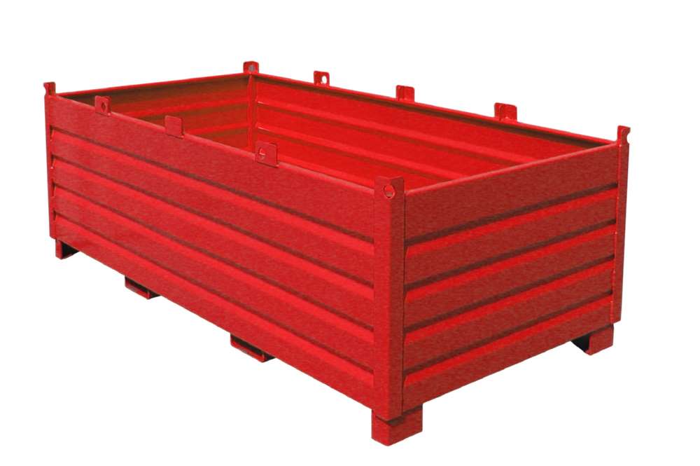 Produktbild Bauer Sammelbehälter System SBS 2000 feuerrot 2400 x 850 x 1200 mm bild 2