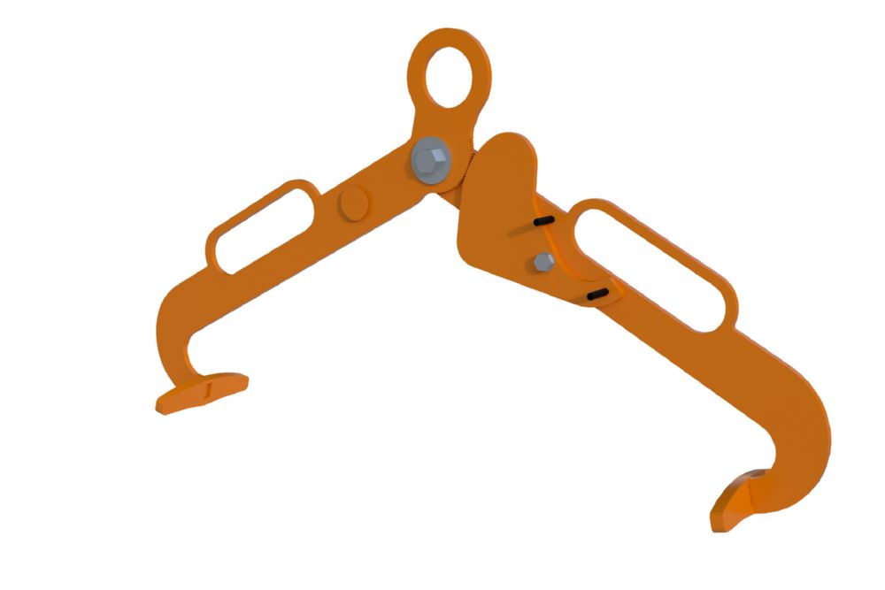 Produktbild Bauer Scherengreifer LG 60 Spannmaß 600 mm Gelborange