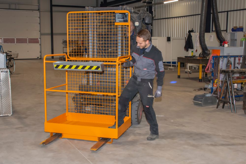 Produktbild Sicherheitskorb SIKO-G, lackiert, Gelborange bild 2