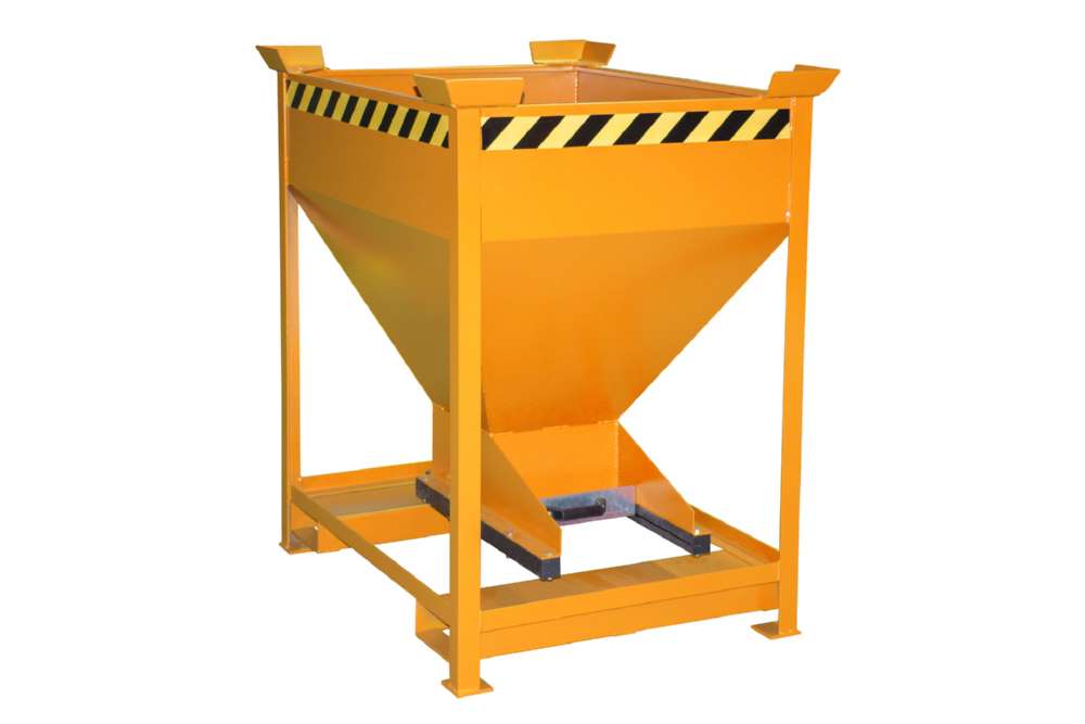 Produktbild Bauer Silobehälter SG-D 375 lackiert gelborange Entleerung von Schüttgütern