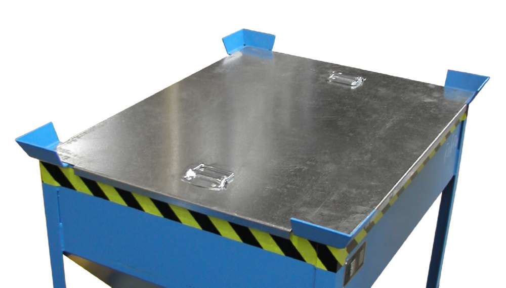 Produktbild Bauer Silobehälter SG-D 375 lackiert lichtblau 860 x 1090 x 1170 mm bild 2