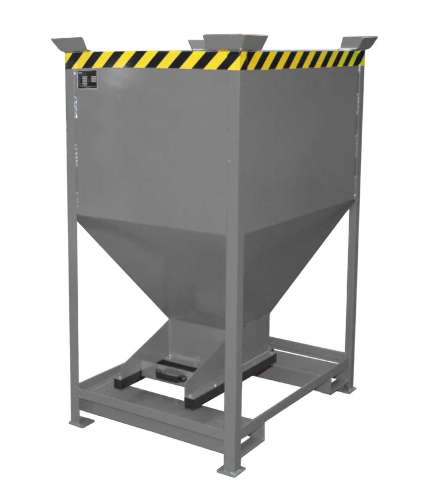 Produktbild Bauer Silobehälter SG-D 600 lackiert mausgrau Entleerung von Schüttgütern