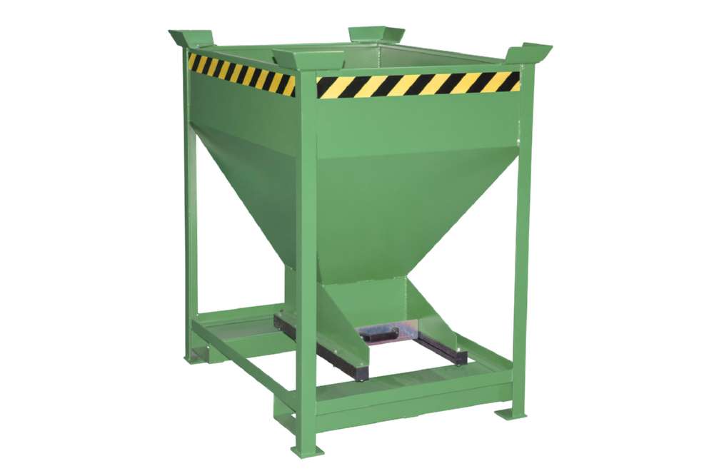 Produktbild Bauer Silobehälter SG-D 375 lackiert resedagrün Entleerung von Schüttgütern