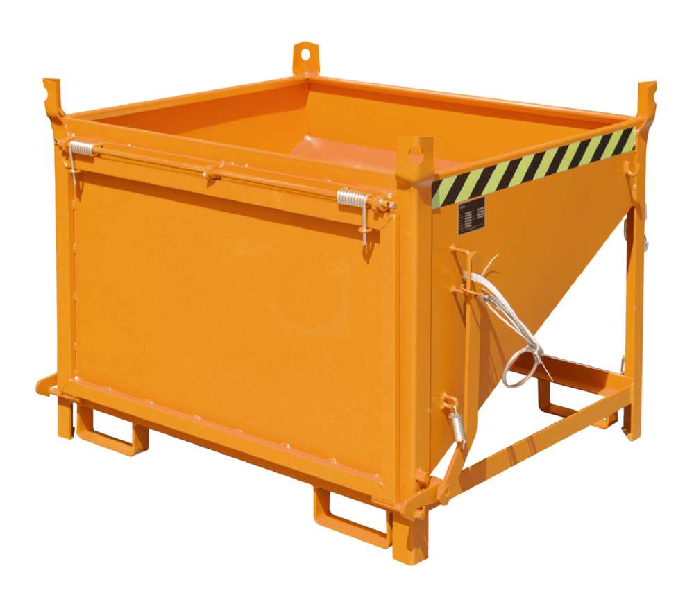 Produktbild Bauer Silobehälter SGK 50 lackiert gelborange mit stirnseitiger Entleerung