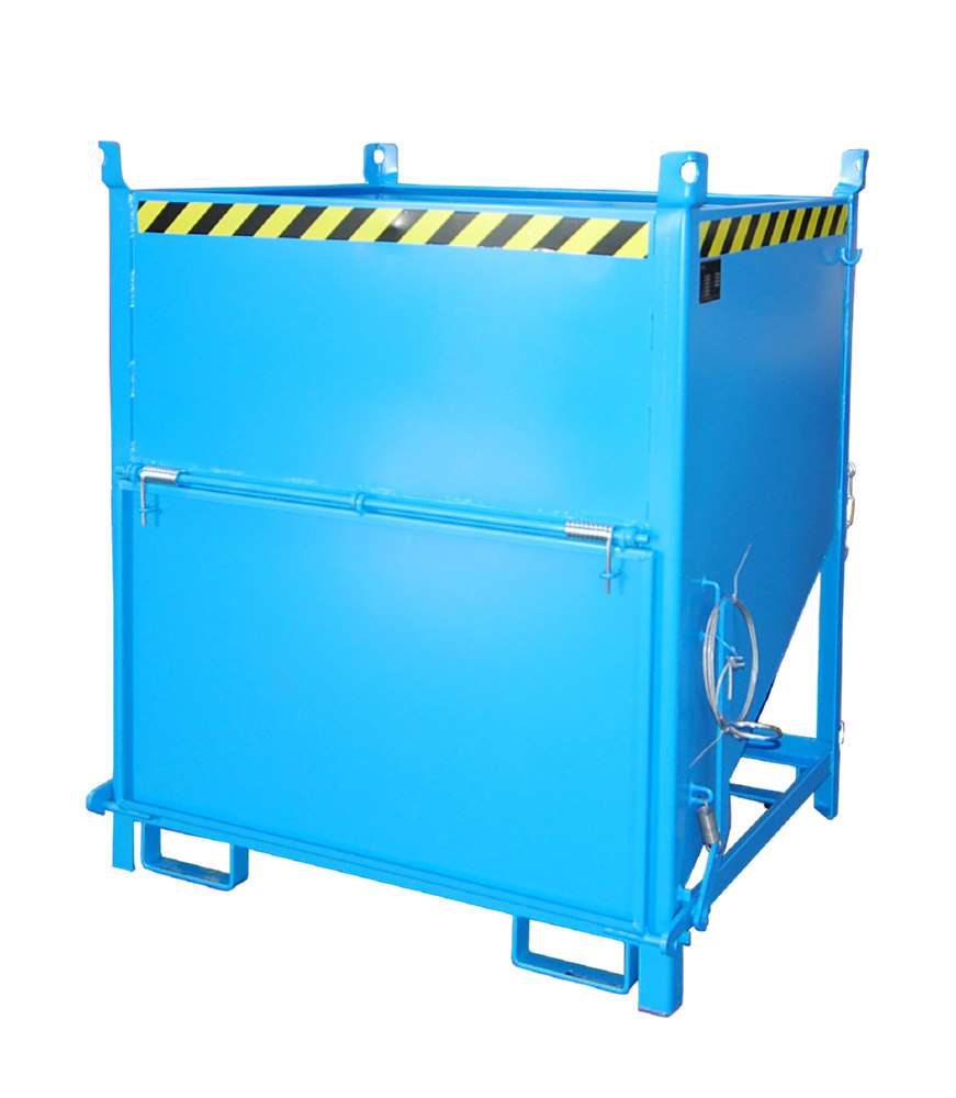 Produktbild Bauer Silobehälter SGK 100 lackiert lichtblau Stirnseitige Klappe bild 2