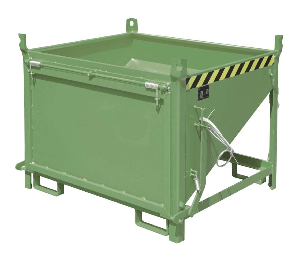 Produktbild Bauer Silobehälter SGK 50 lackiert resedagrün mit stirnseitiger Entleerung