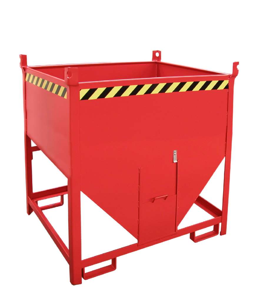 Produktbild Bauer Silobehälter SGS 75 lackiert feuerrot mit stirnseitiger Entleerung