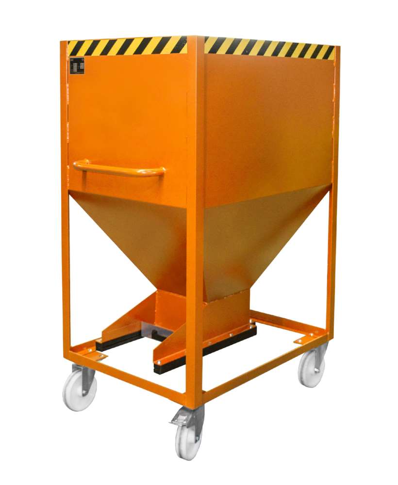 Produktbild Bauer Silobehälter SR-D 600 lackiert gelborange Entleerung von Schüttgütern