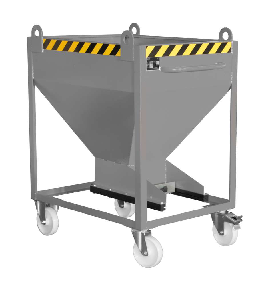 Produktbild Bauer Silobehälter SR-D 375 lackiert mausgrau Entleerung von Schüttgütern