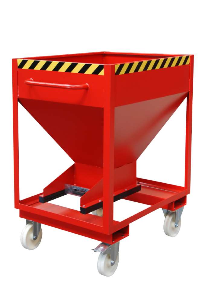 Produktbild Bauer Silobehälter SRE-D 375 lackiert feuerrot 780 x 1115 x 1300 mm