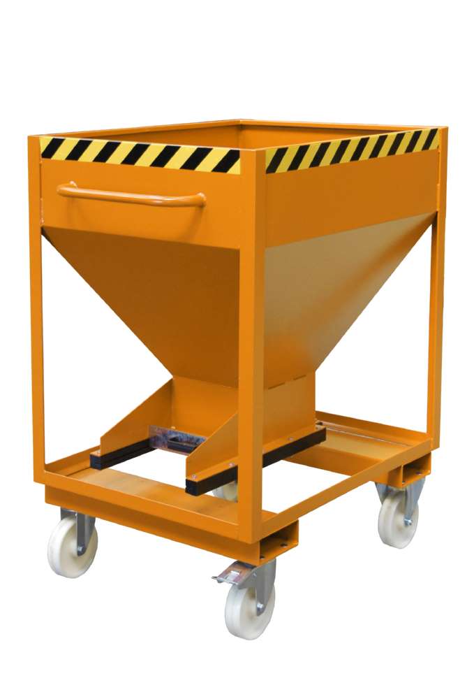 Produktbild Bauer Silobehälter SRE-D 375 lackiert gelborange Entleerung von Schüttgütern