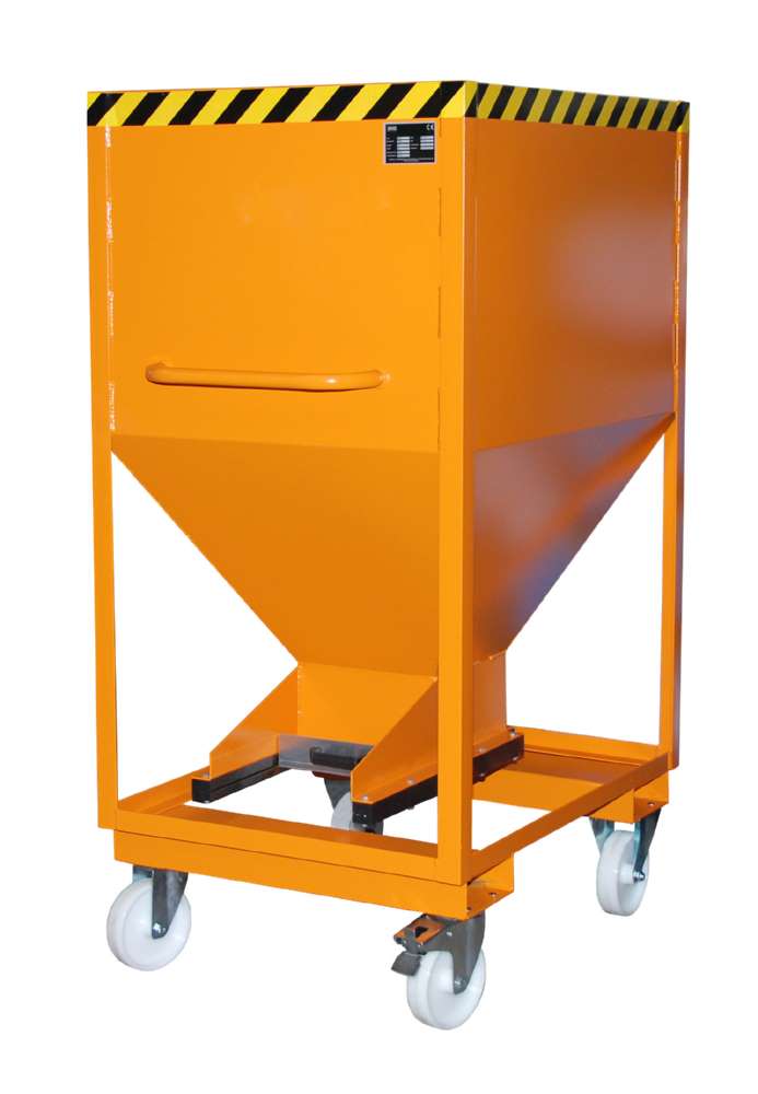 Produktbild Bauer Silobehälter SRE-D 600 lackiert gelborange Entleerung von Schüttgütern