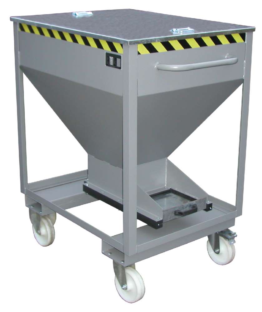 Produktbild Bauer Silobehälter SRE-D 375 lackiert mausgrau Entleerung von Schüttgütern