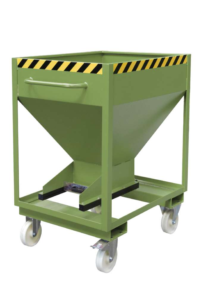 Produktbild Bauer Silobehälter SRE-D 375 lackiert resedagrün Entleerung von Schüttgütern