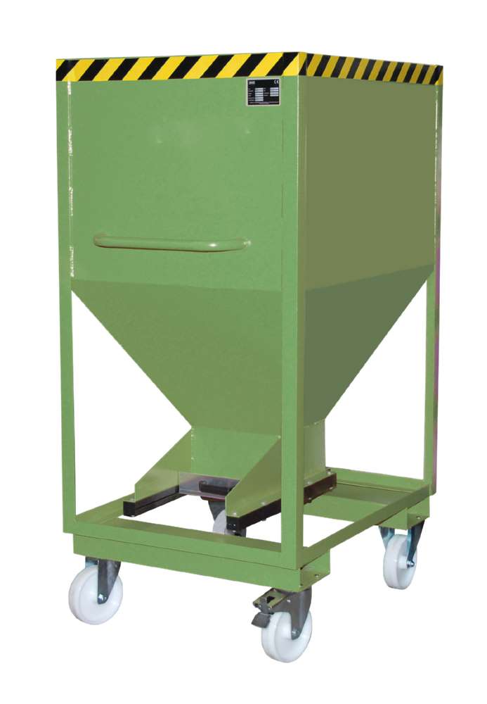 Produktbild Bauer Silobehälter SRE-D 600 lackiert gesedagrün Entleerung von Schüttgütern